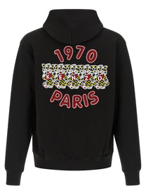 Kenzo Wild Tiger Embroidered Hoodie Black