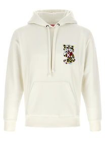 Kenzo Wild Tiger Embroidered Hoodie White