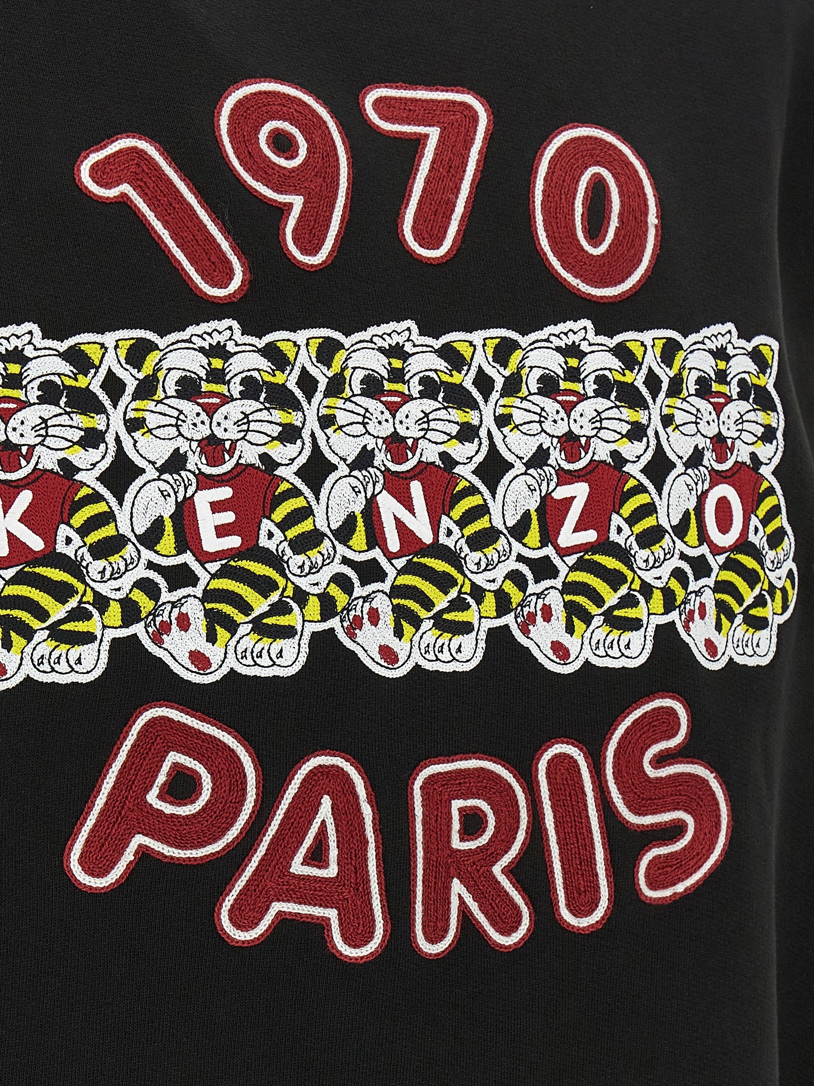 Kenzo Wild Tiger Embroidered Sweatshirt Black