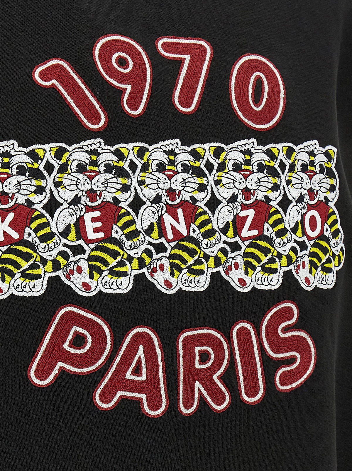 Kenzo Wild Tiger Embroidered Sweatshirt Black, view 4
