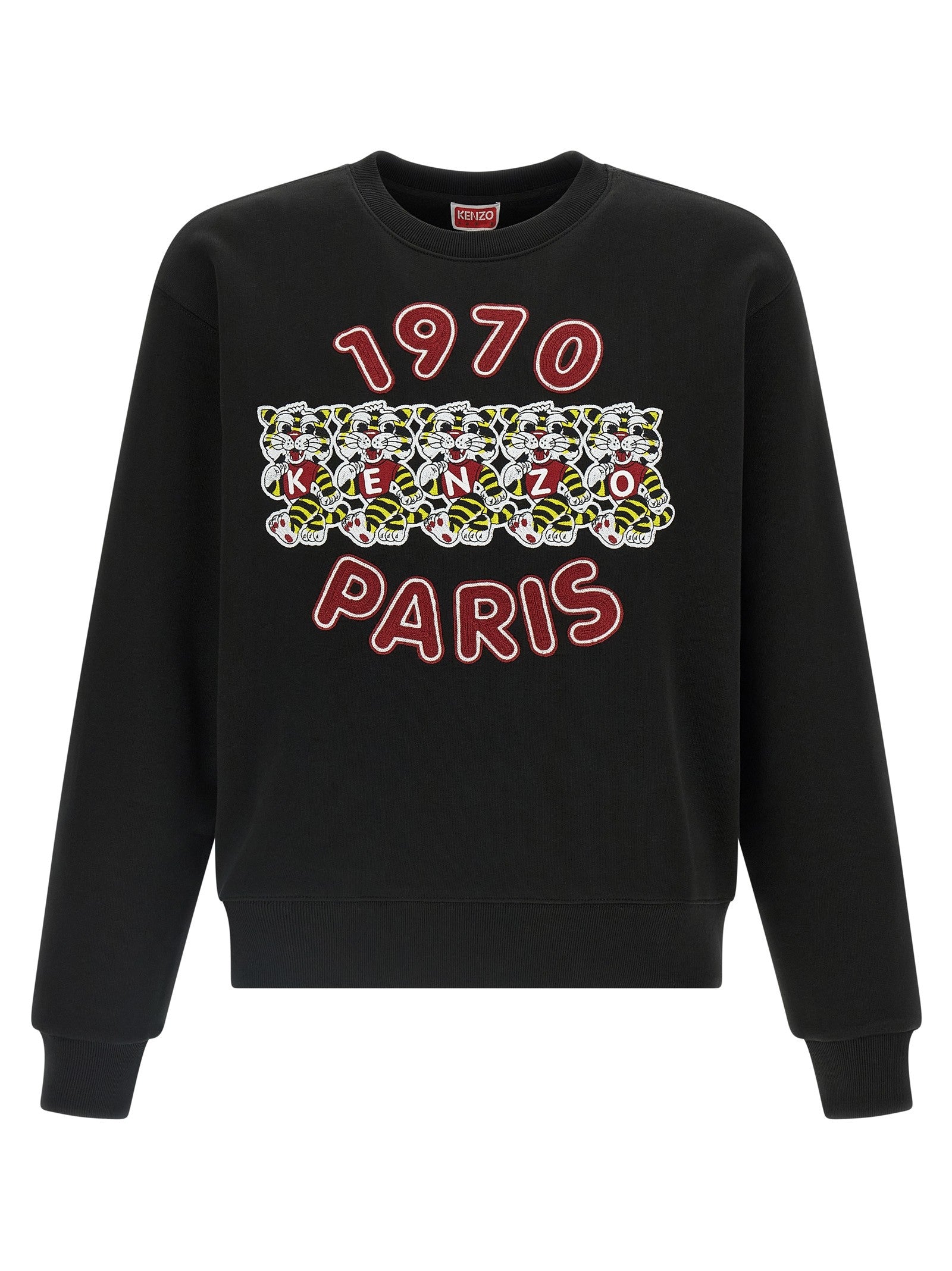 Kenzo Wild Tiger Embroidered Sweatshirt Black