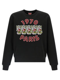 Kenzo Wild Tiger Embroidered Sweatshirt Black