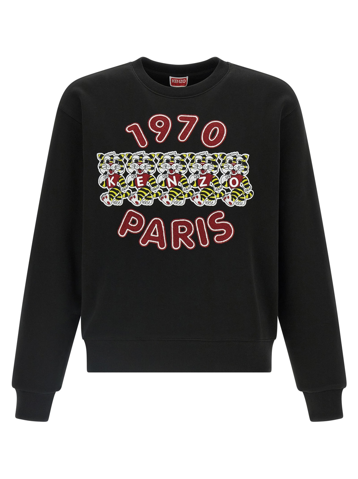 Kenzo Wild Tiger Embroidered Sweatshirt Black