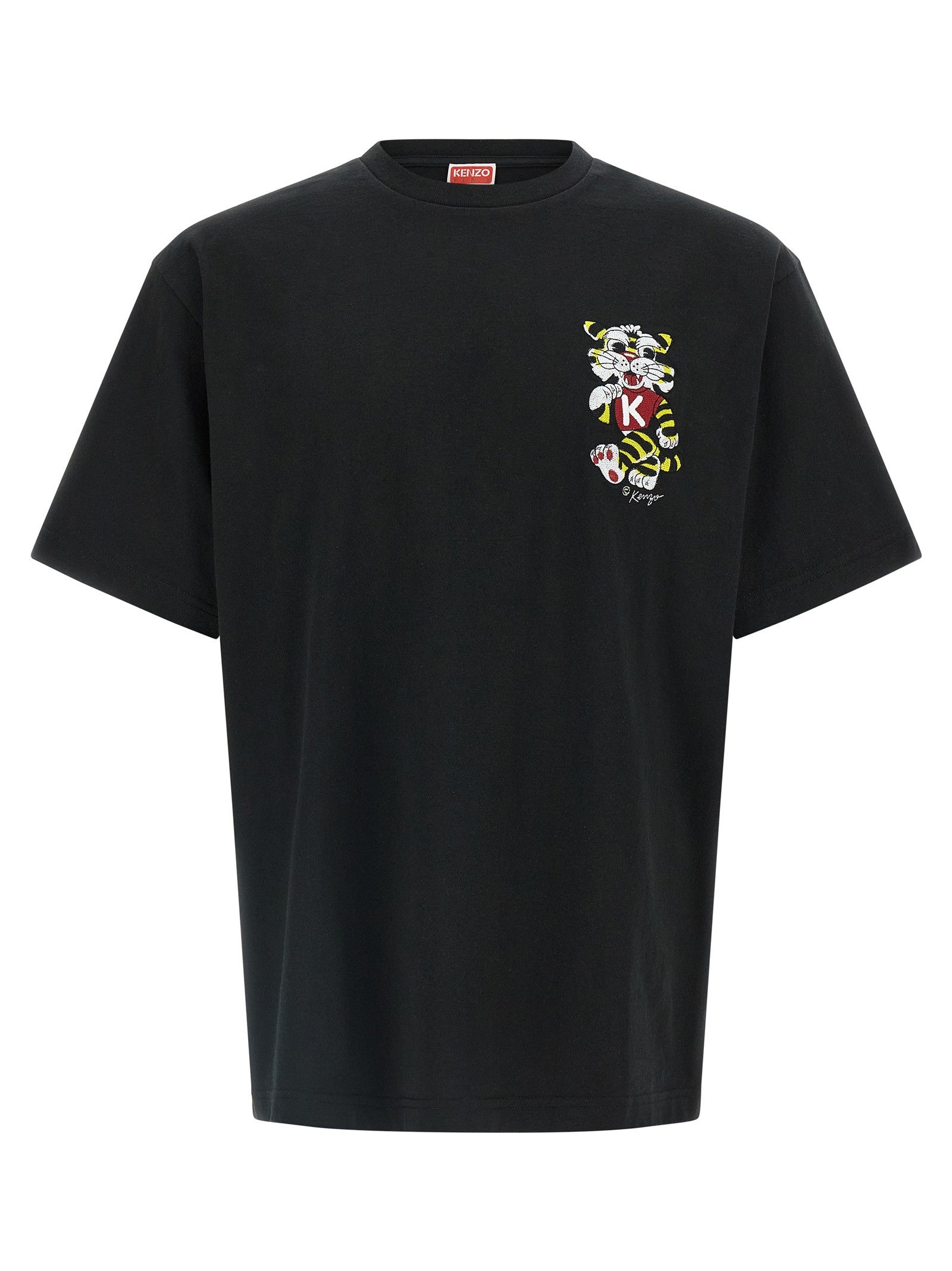Kenzo Wild Tiger Embroidered Shirt Black