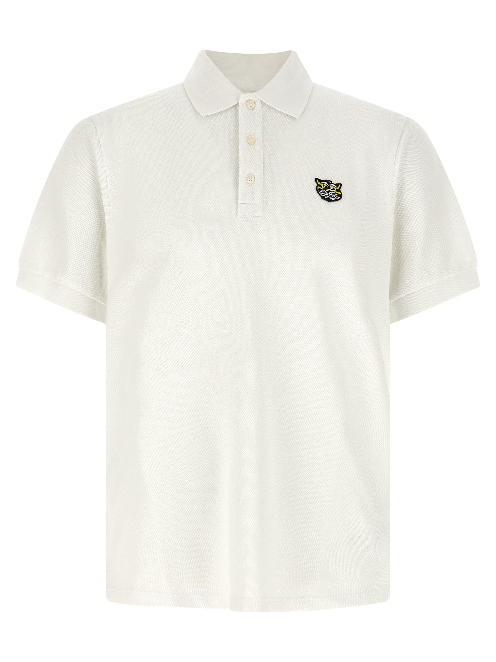 Kenzo Wild Tiger Gots Polo Shirt White