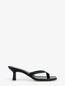 Aeyde Women's Wilma Leather Sandals Black