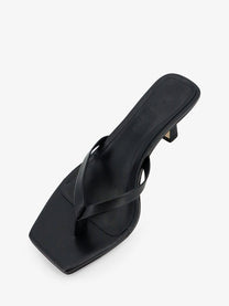 Aeyde Women's Wilma Leather Sandals Black