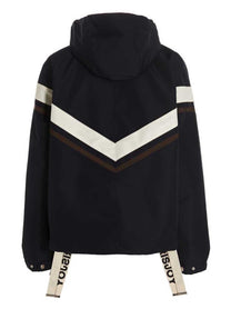 KHRISJOY Windbreaker Hood Jacket Blue