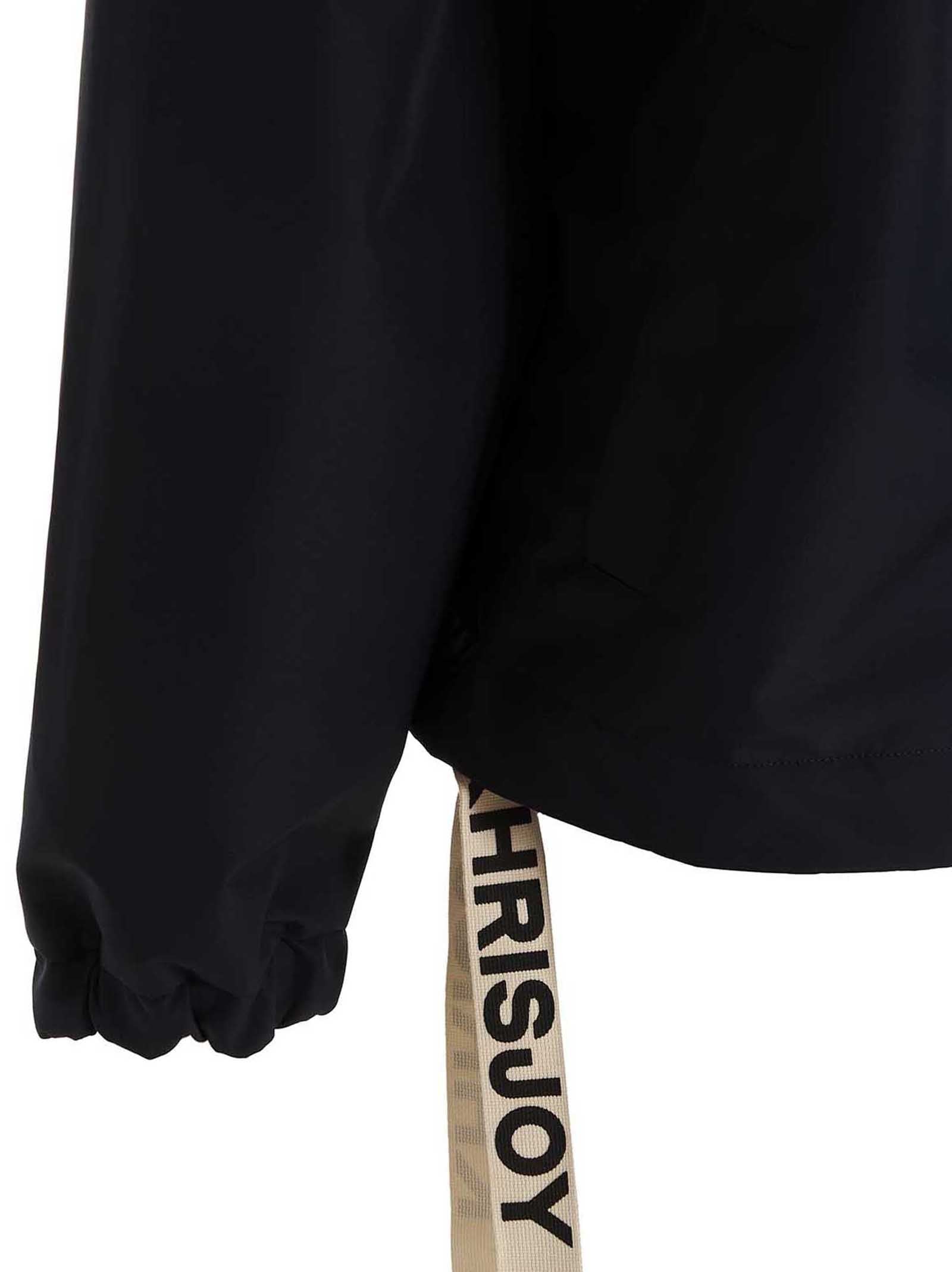 KHRISJOY Windbreaker Hood Jacket Blue