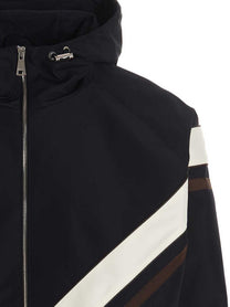 KHRISJOY Windbreaker Hood Jacket Blue