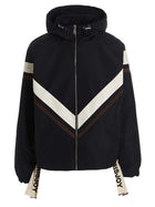 KHRISJOY Windbreaker Hood Jacket Blue, view 2