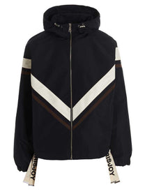 KHRISJOY Windbreaker Hood Jacket Blue
