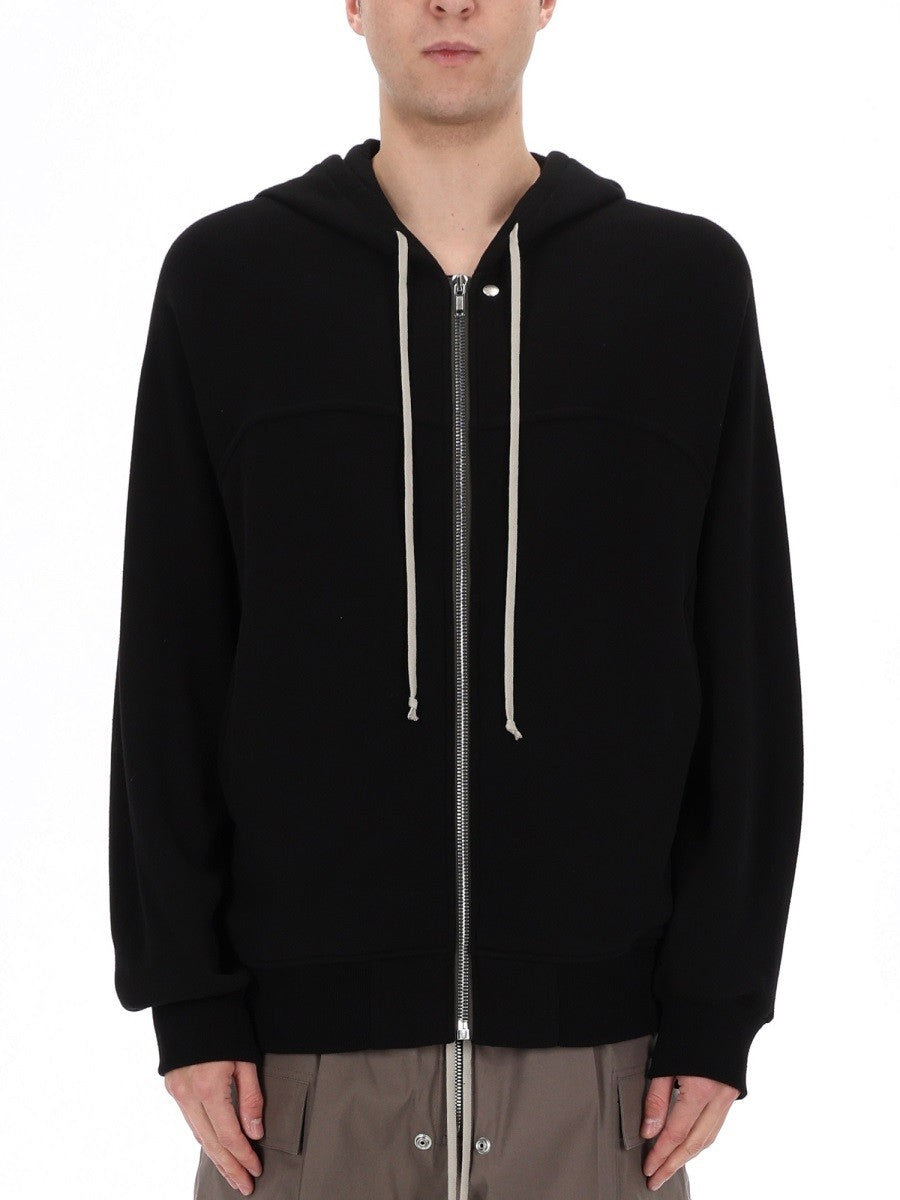 Rick Owens Men's Windbreaker Sweatshirt Black