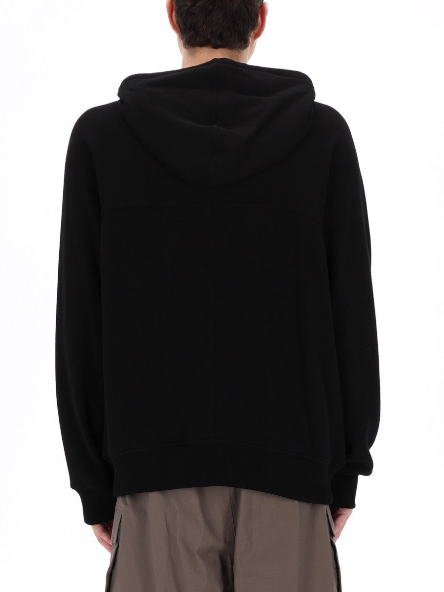 Rick Owens Men's Windbreaker Sweatshirt Black