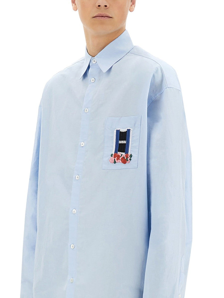 JW Anderson Men's Window Shirt Blue
