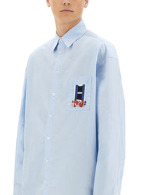 JW Anderson Men's Window Shirt Blue