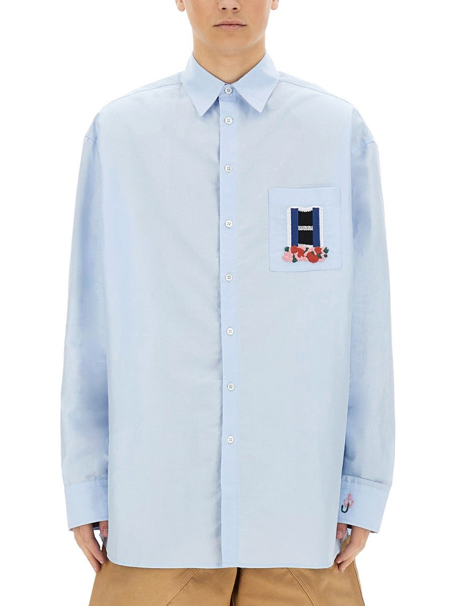 JW Anderson Men's Window Shirt Blue