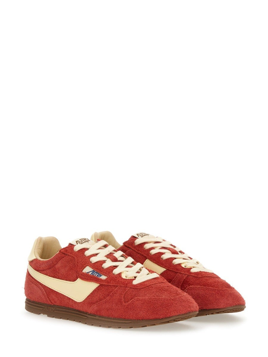 Autry Women's Windspin Low Sneaker Red AUTRY