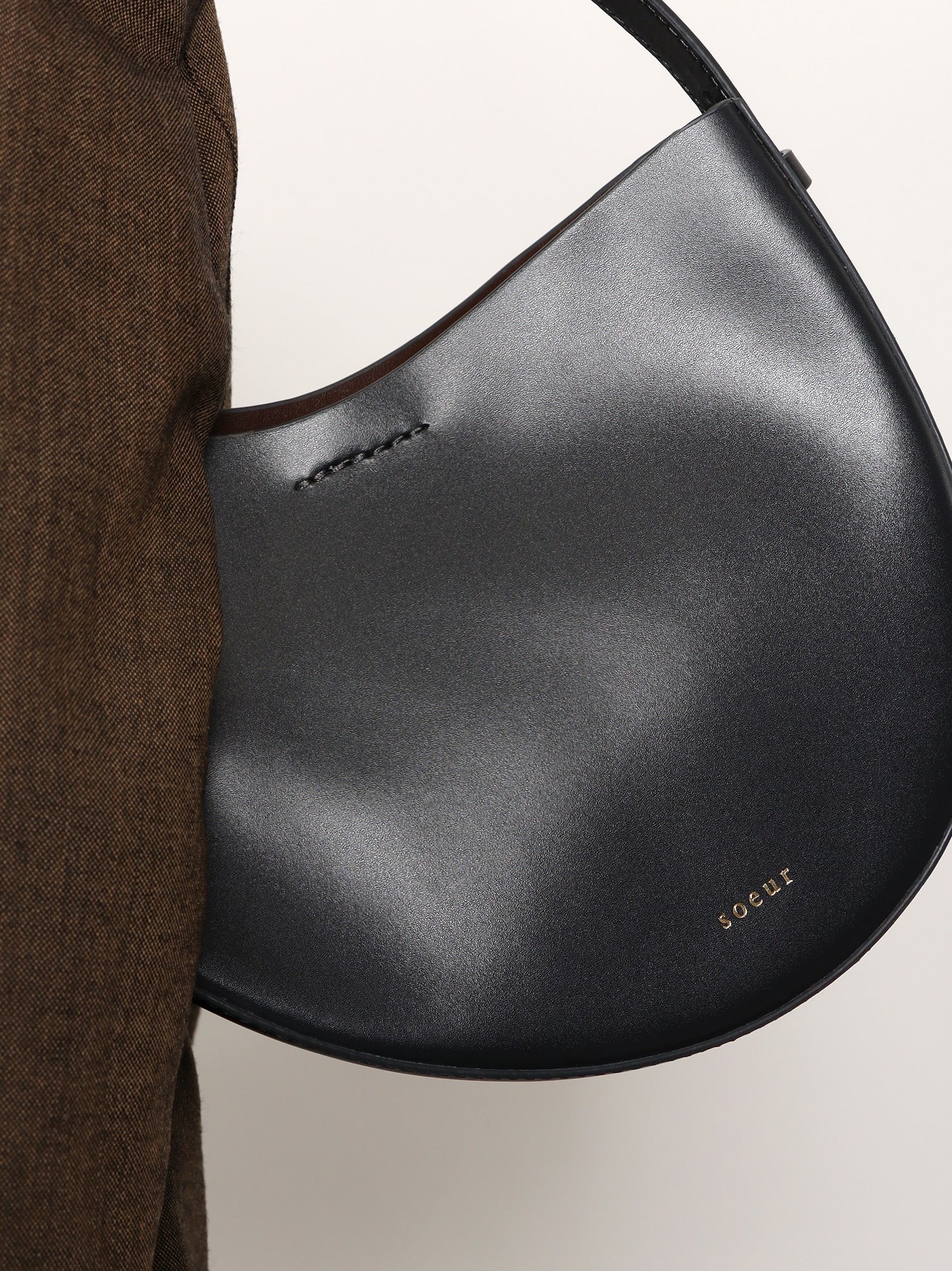 Soeur Women's Wino Leather Shoulder Bag Silver