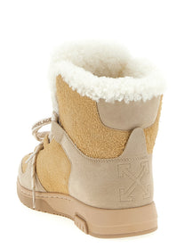 Off-White Winter Ankle Boots Beige