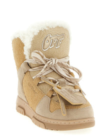 Off-White Winter Ankle Boots Beige