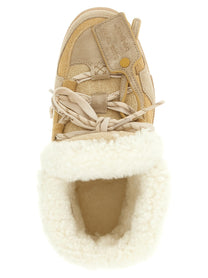 Off-White Winter Ankle Boots Beige