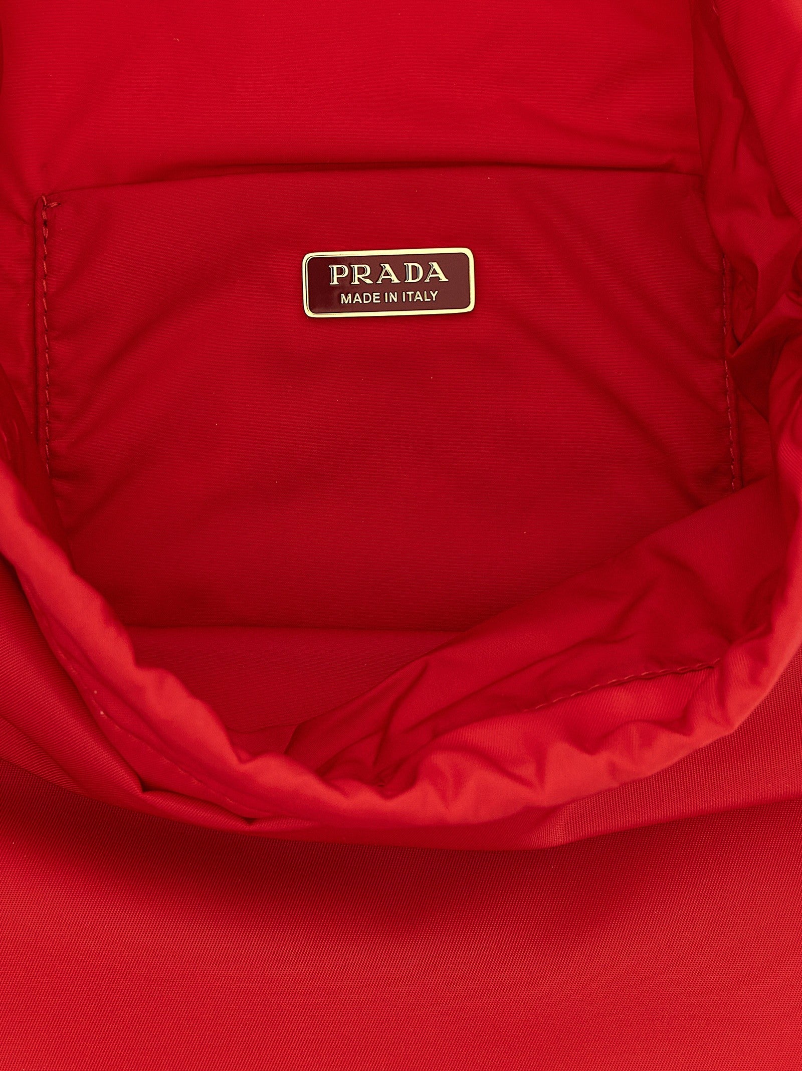 PRADA Wish in Re Nylon Pouch Red