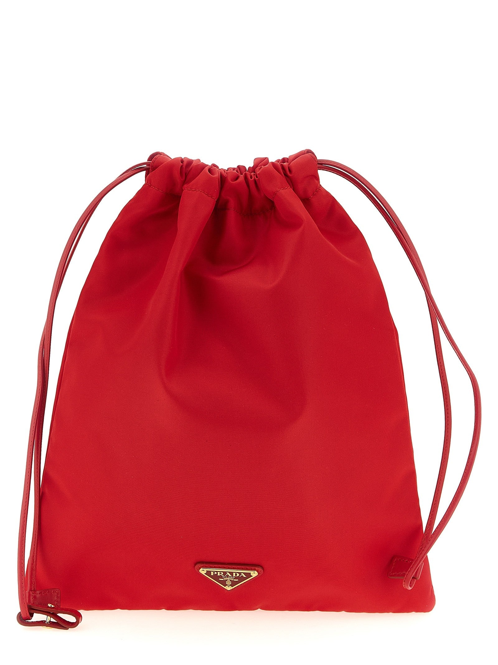 PRADA Wish in Re Nylon Pouch Red