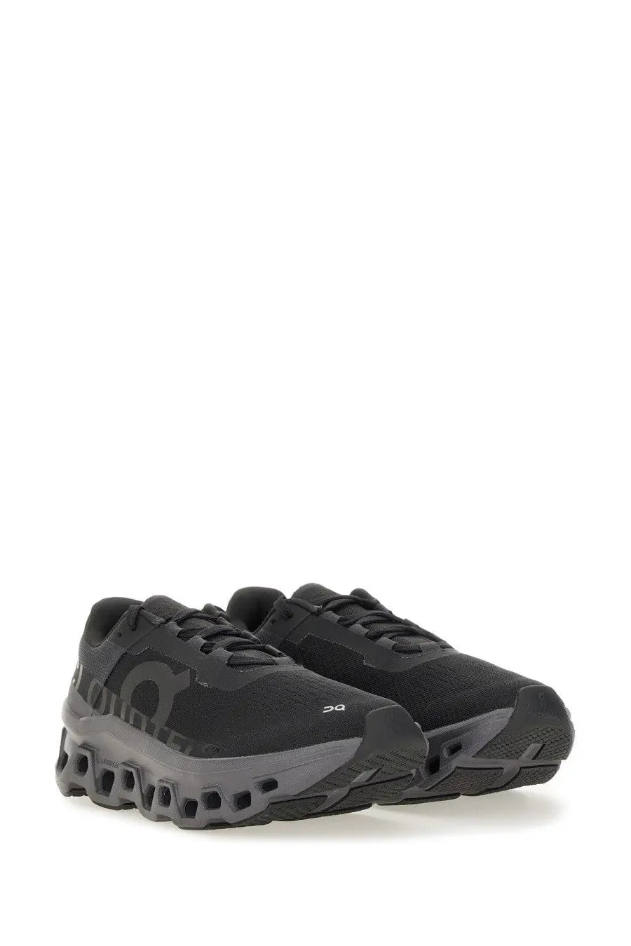ON Women's Cloudmonster Sneaker Black, view 2