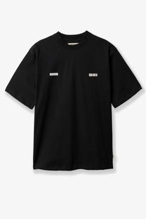 Woodbird mens wbbaine zilla tee black cotton shirt with minimalist white text on the chest