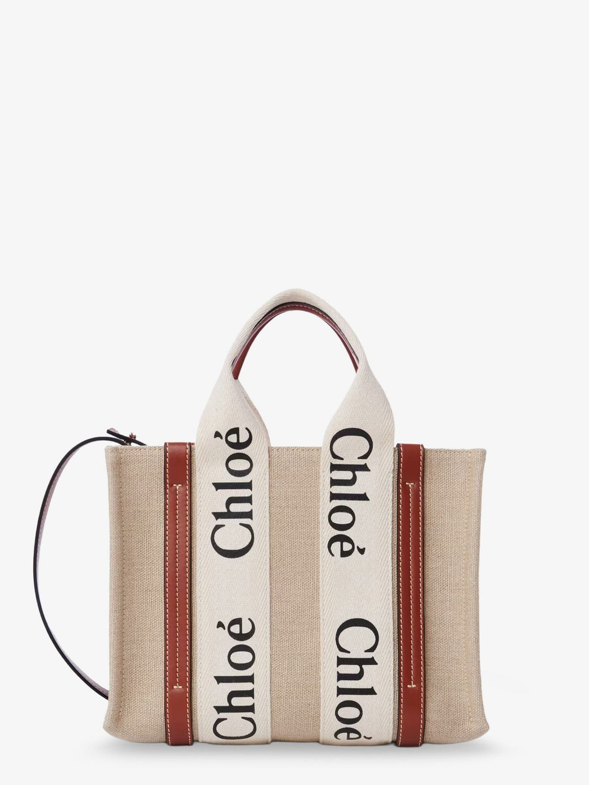 Chloé Women's Shopping Woody Small Brown, view 2