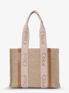 Chloé Women's Woody Linen Shoulder Bag Beige