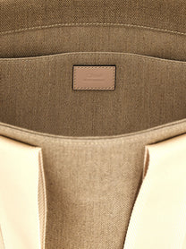Chloé Woody Medium Shopping Bag Blue, view 4