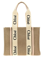 Chloé Woody Medium Shopping Bag Blue
