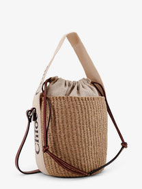Chloé Women's Woody Raffia Bucket Bag White