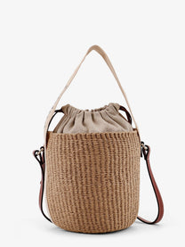 Chloé Women's Woody Raffia Bucket Bag White