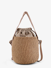 Chloé Women's Woody Raffia Bucket Bag Beige