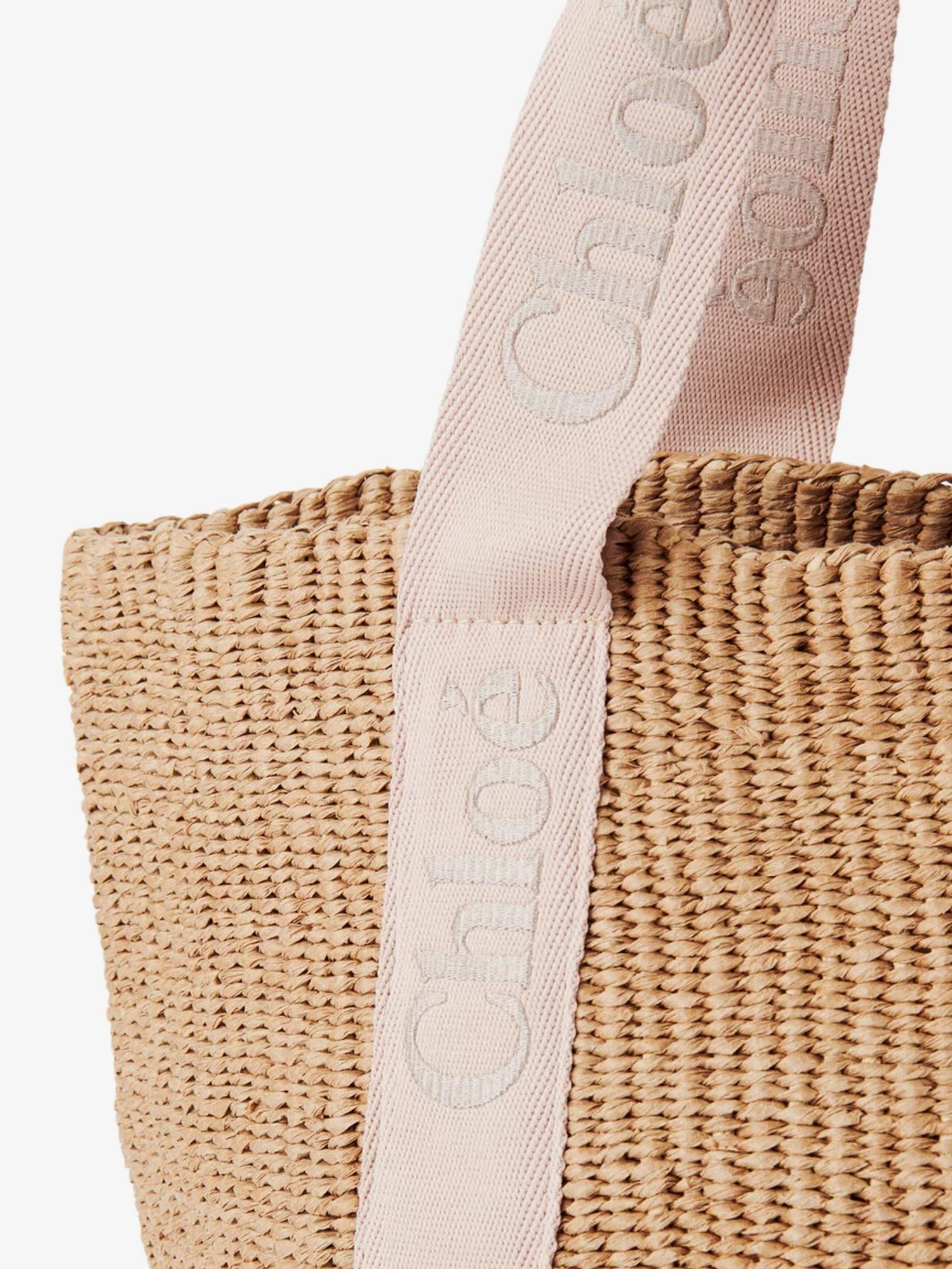 Chloé Women's Woody Raffia Shoulder Bag Beige