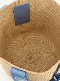Chloé Women's Woody Raffia Shoulder Bag Blue