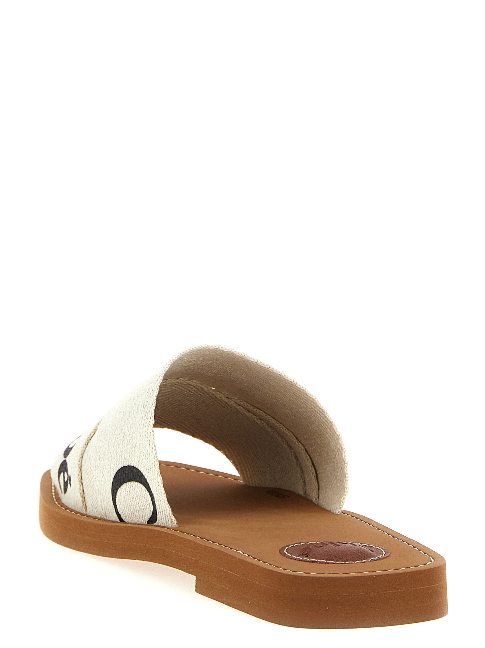 Chloé Woody Sandals White