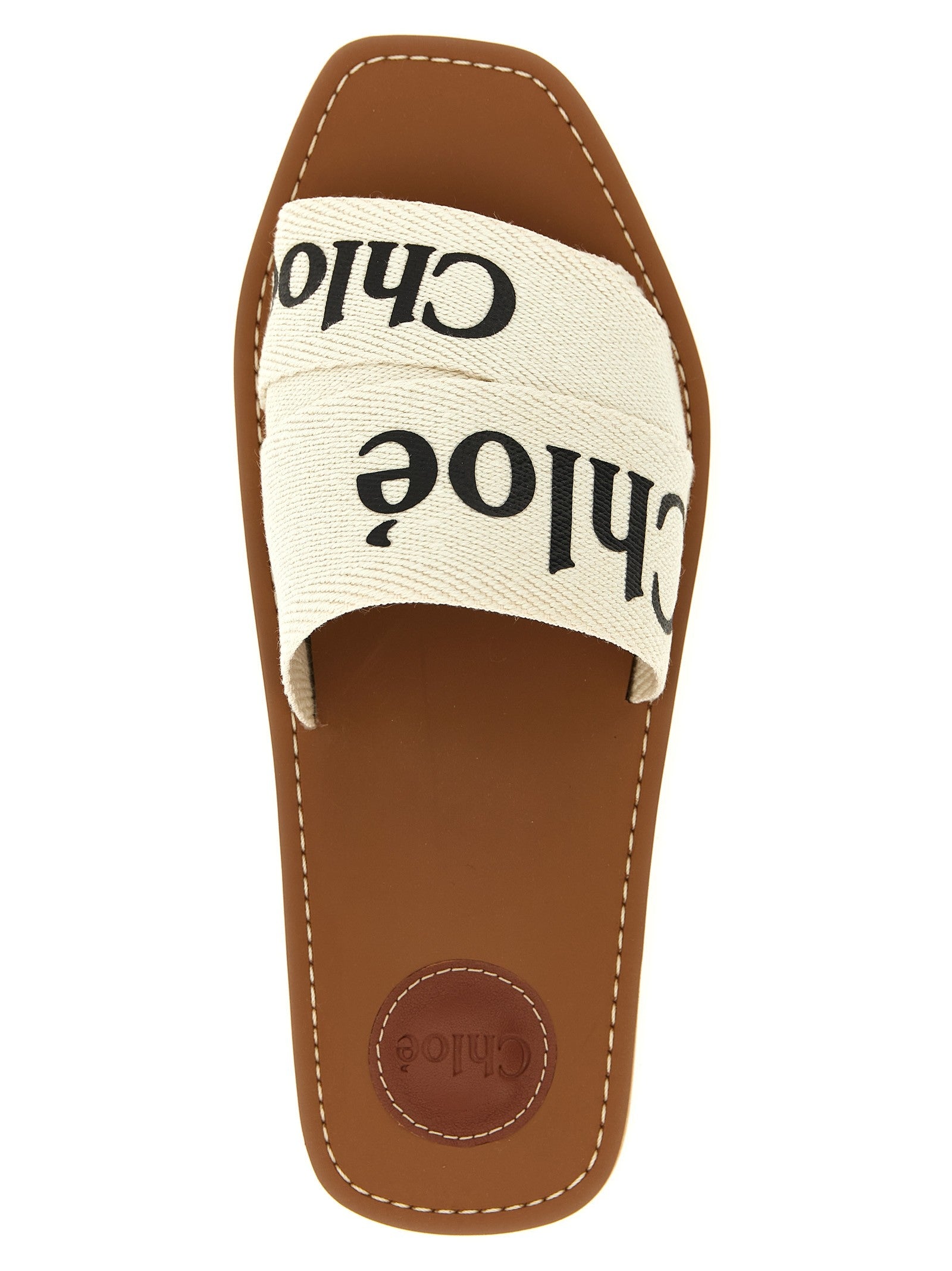 Chloé Woody Sandals White