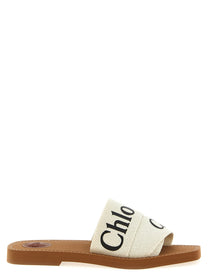 Chloé Woody Sandals White