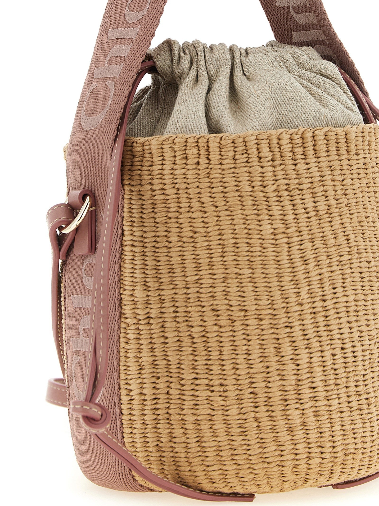 Chloé Woody Small Handbag Beige