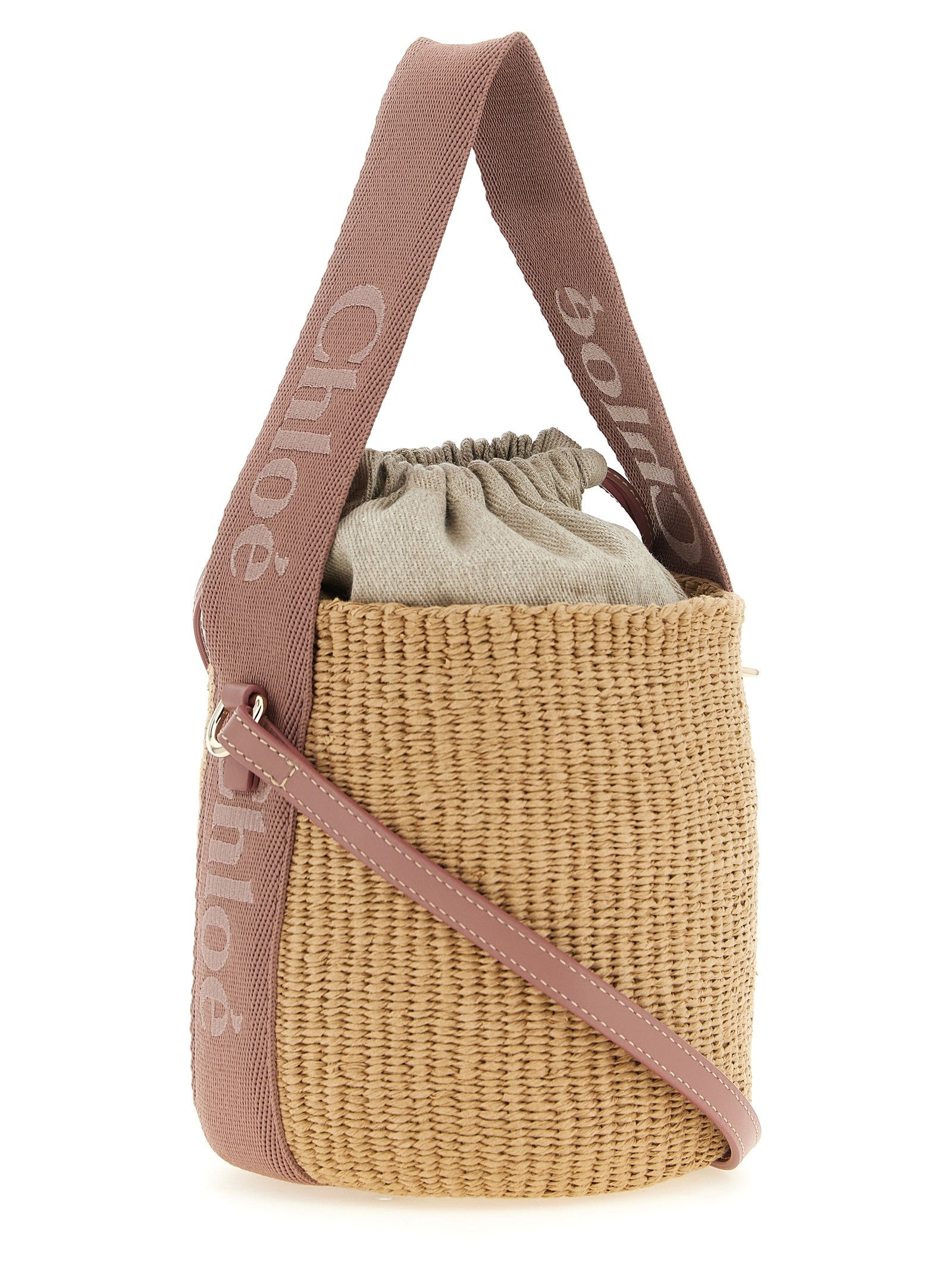 Chloé Woody Small Handbag Beige
