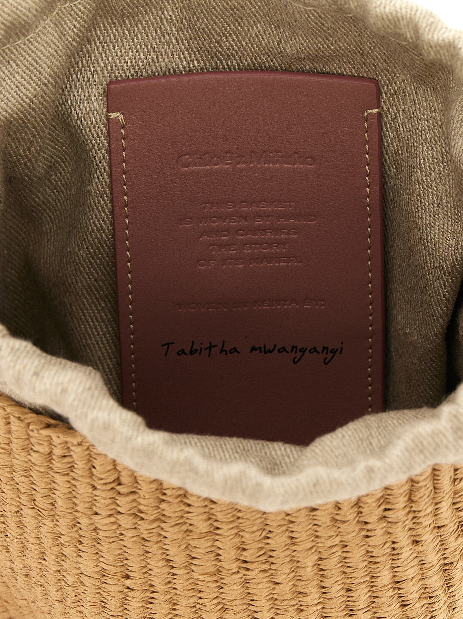 Chloé Woody Small Handbag Beige
