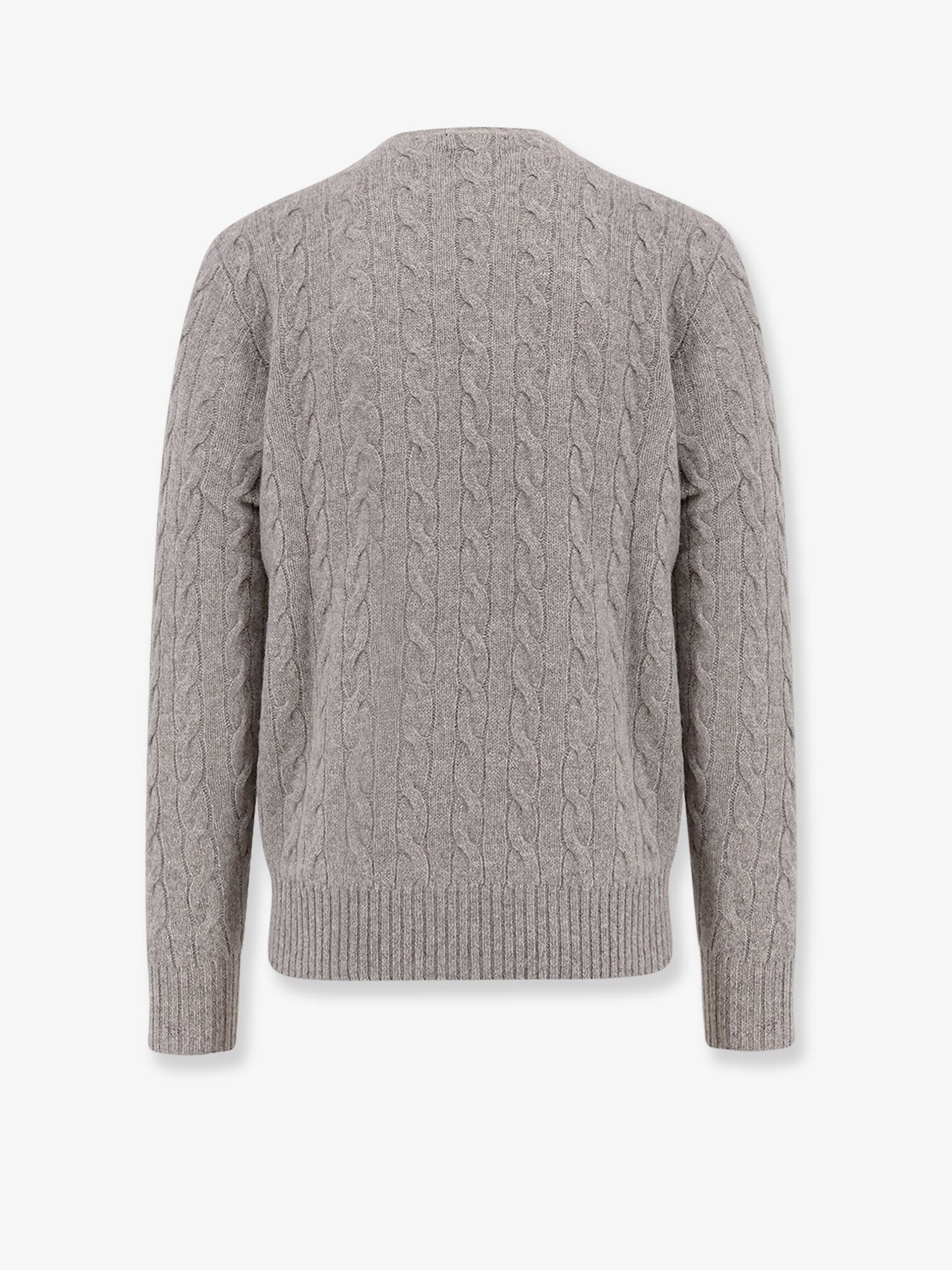 Polo Ralph Lauren Men's Wool an Cashmere Cable Knit Sweater Grey