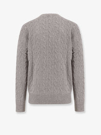 Polo Ralph Lauren Men's Wool an Cashmere Cable Knit Sweater Grey