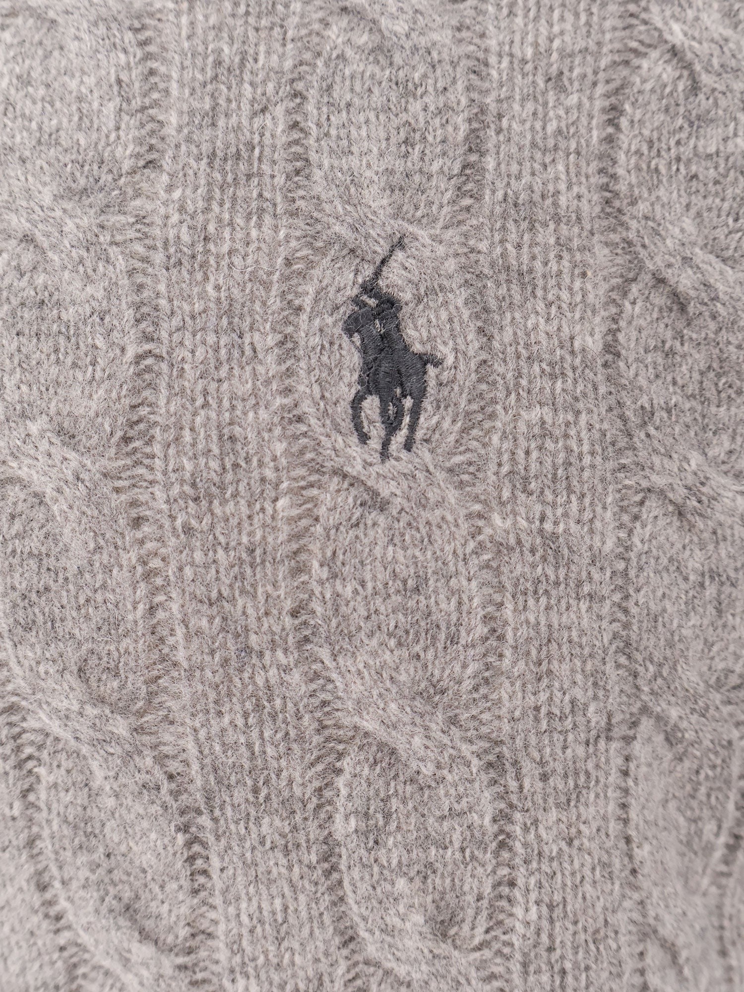 Polo Ralph Lauren Men's Wool an Cashmere Cable Knit Sweater Grey