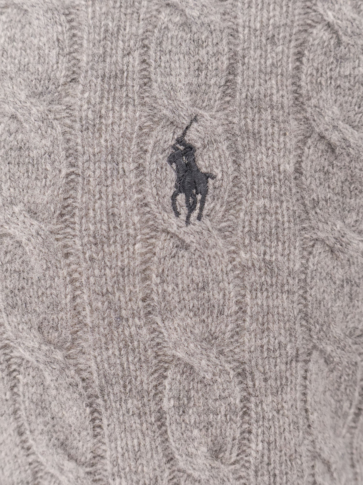 Polo Ralph Lauren Men's Wool an Cashmere Cable Knit Sweater Grey, view 3