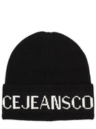 Versace Jeans Couture Men's Wool and Acrylic Beanie Black